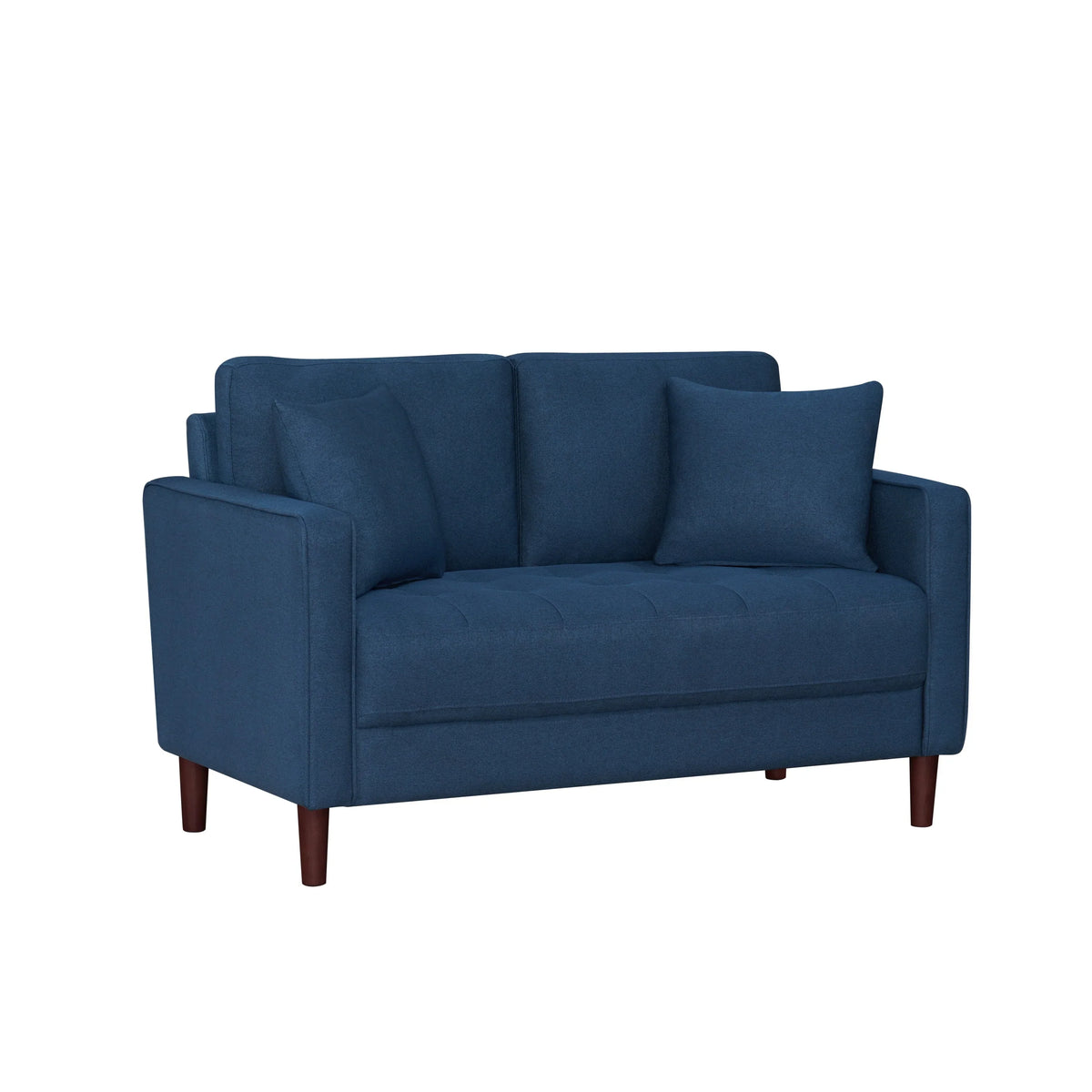 Cozy Fabric Loveseat with Supportive Padding