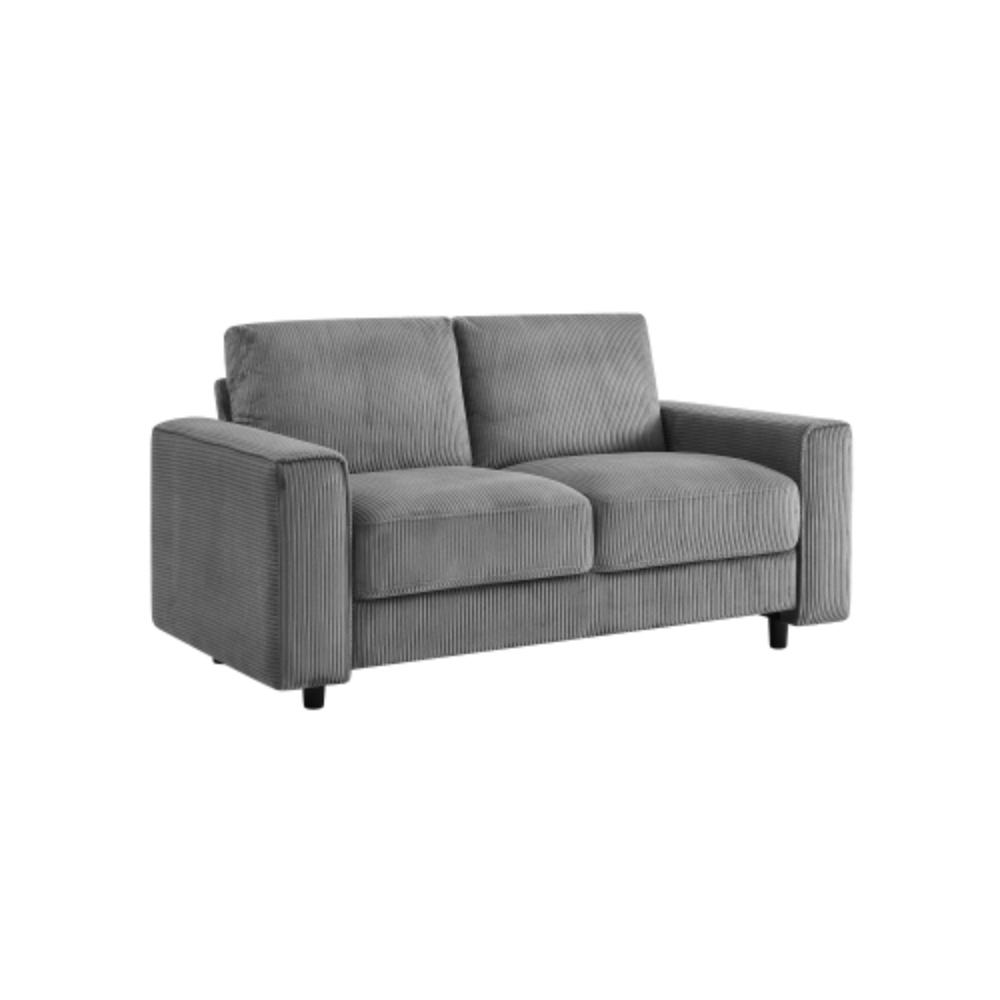 Cozy Loveseat with Soft Corduroy Upholstery