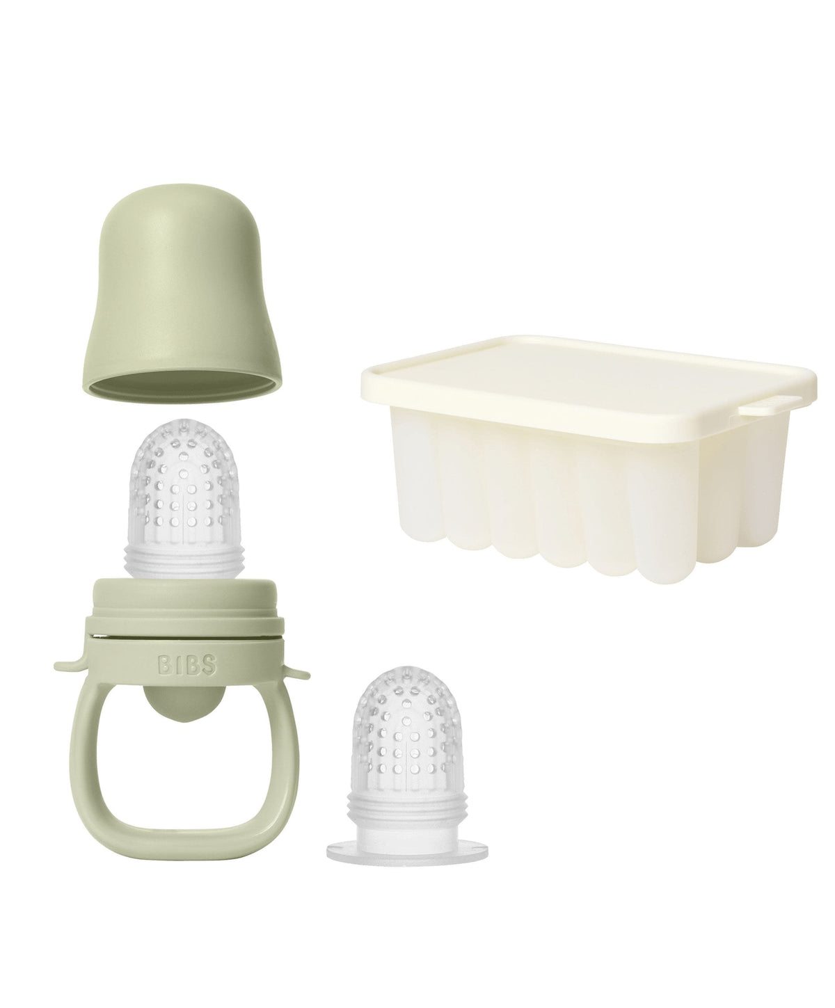 BIBS Baby Feeder & Tray Bundle - Sage