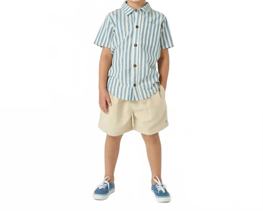 Jack Button Down Shirt In Blue Stripe