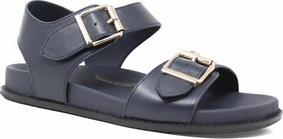 Women's Hastice-W Casual Sandals In Dark Navy Leather