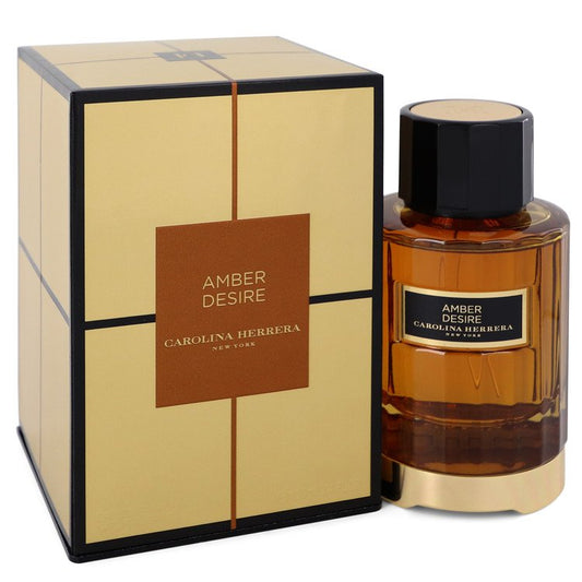 Gift Set 2pcs Combo Amber Desire by Carolina Herrera Eau De Parfum Spray (Unisex) 3.4 oz for Women