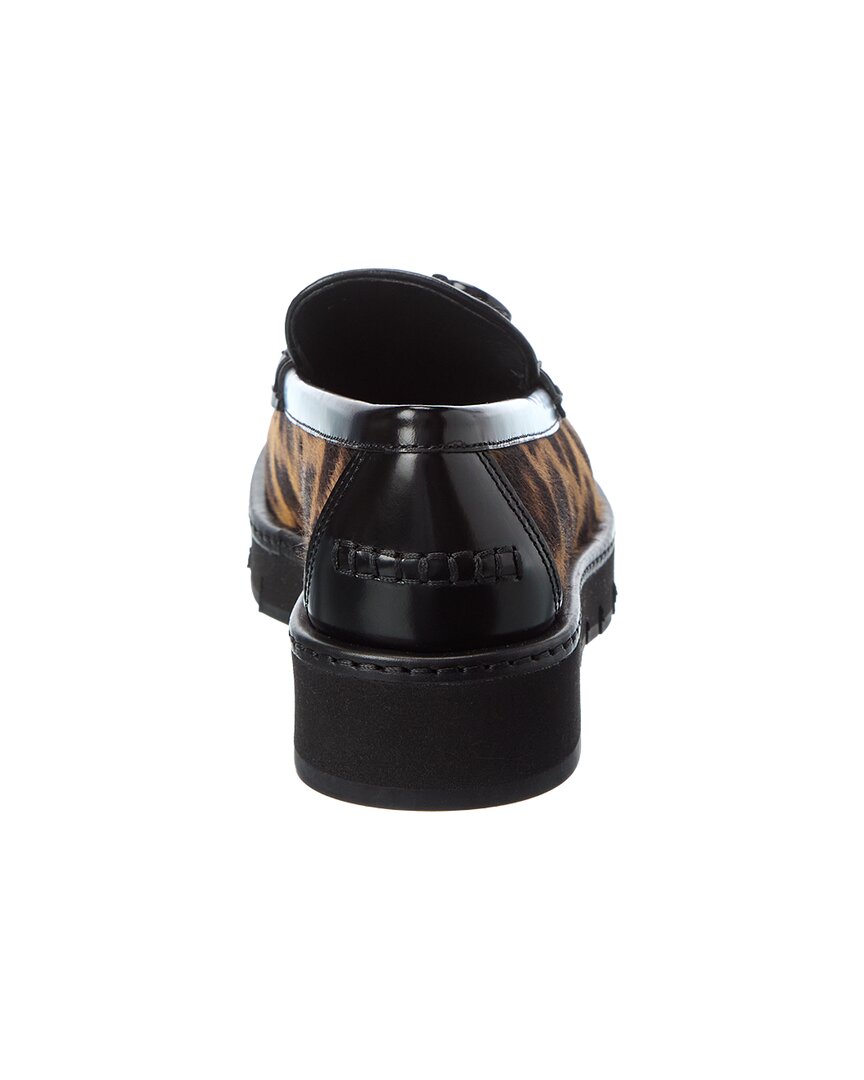 Ferragamo Ofelia Lug Haircalf & Leather Loafer