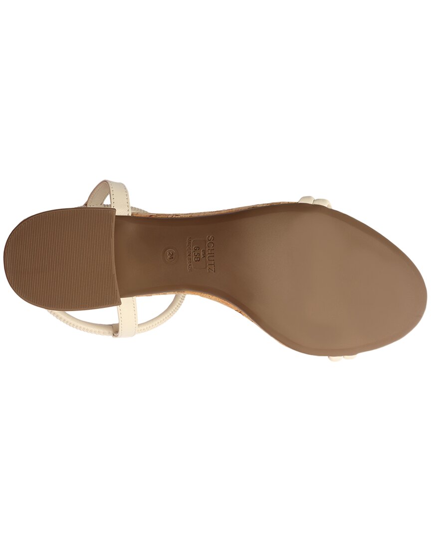 SCHUTZ Gimenez Mid Leather Sandal, 8