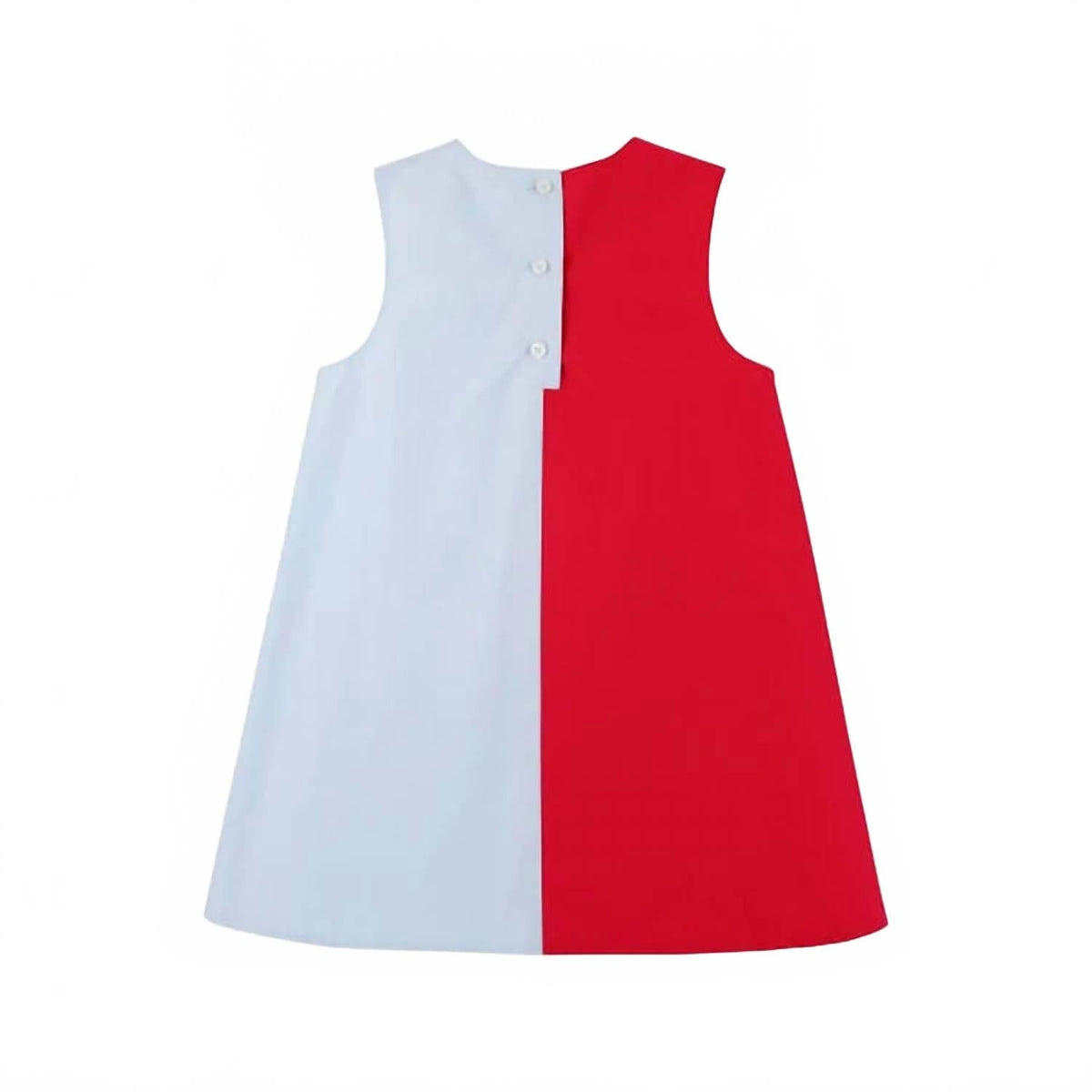 Kennedy Colorblock Dress In Red/blue