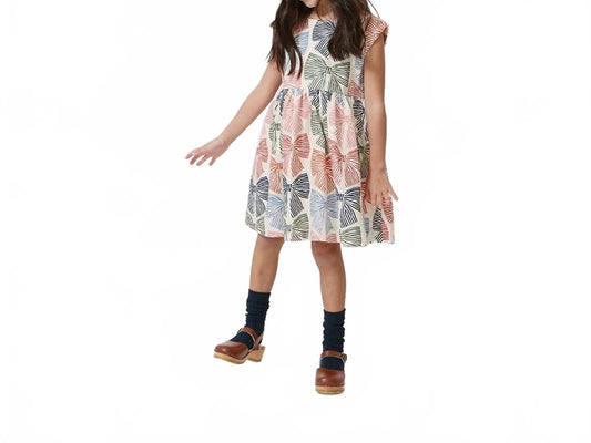 Adaline Mini Dress In Multi Striped Bows