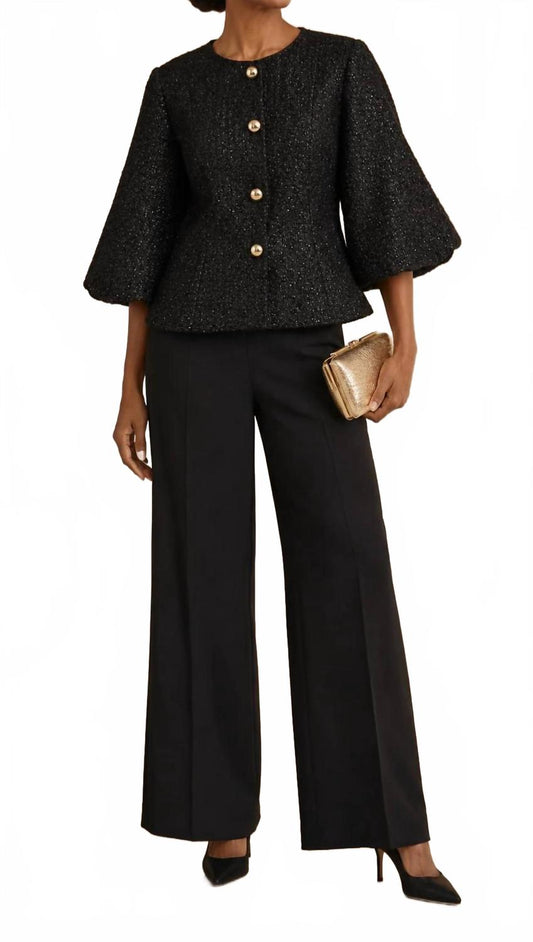 After Five Statement Jacket In Black