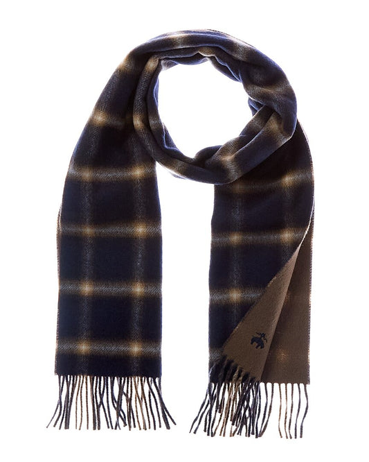 Brooks Brothers Doubleface Glenbrook Check Wool & Cashmere-Blend Scarf