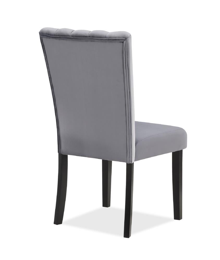 Casual Upholstered Dining Chair Set