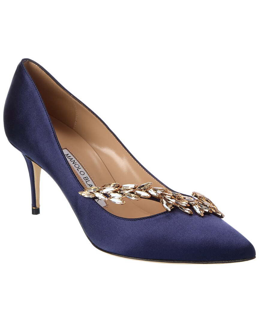 Manolo Blahnik Nadira 70 Satin Pump