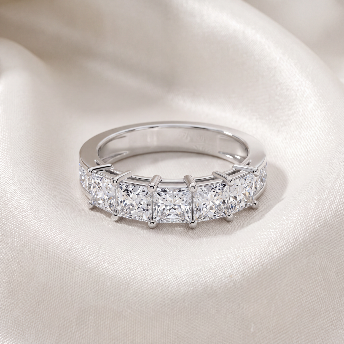 1 1/4ct Princess Cut Diamond Wedding Anniversary Ring Size Selectable