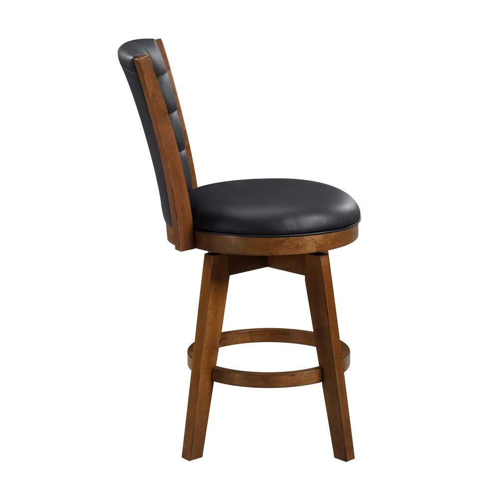 Swivel Counter Stools with Button Tufted Backs