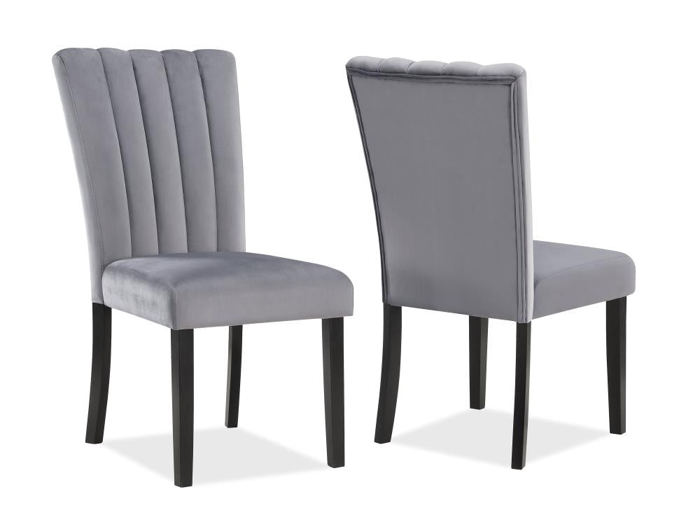 Casual Upholstered Dining Chair Set