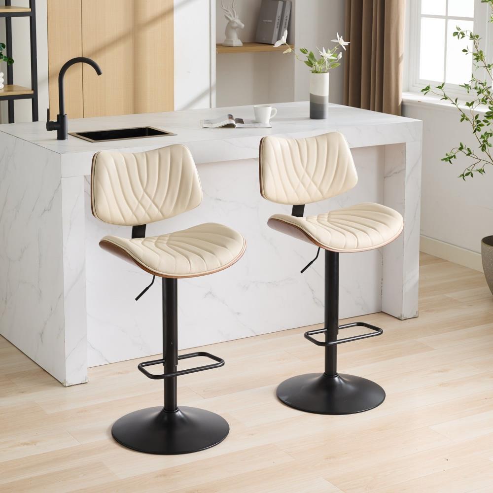 Adjustable Upholstered Kitchen Stools