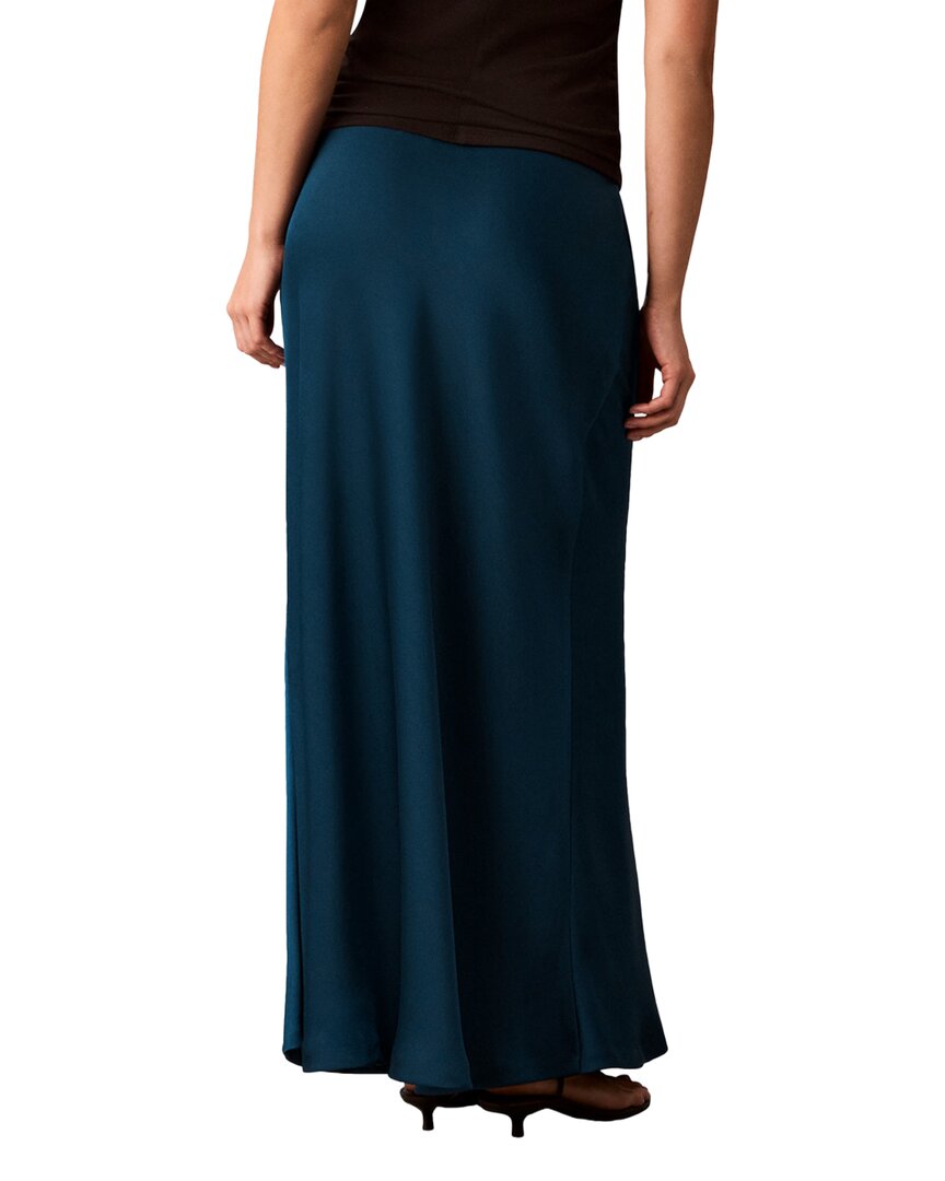 Calvin Klein Petite Pull On Bias Flared Maxi Skirt