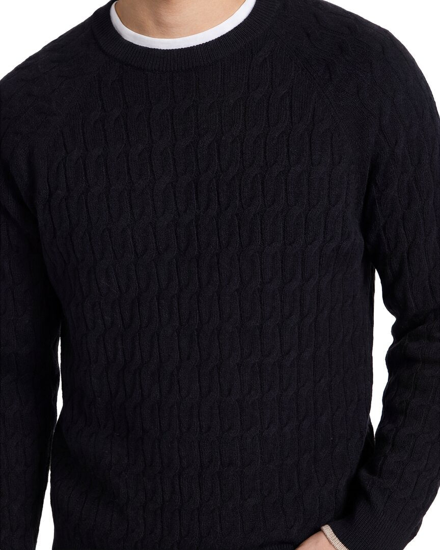 NAADAM Cable Wool & Cashmere-Blend Crewneck Sweater
