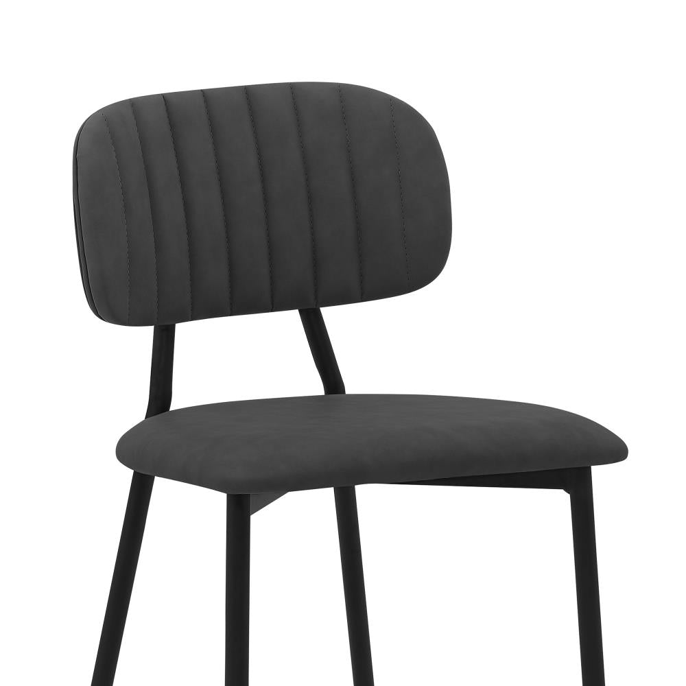 Modern Leather Accent Bar Chair