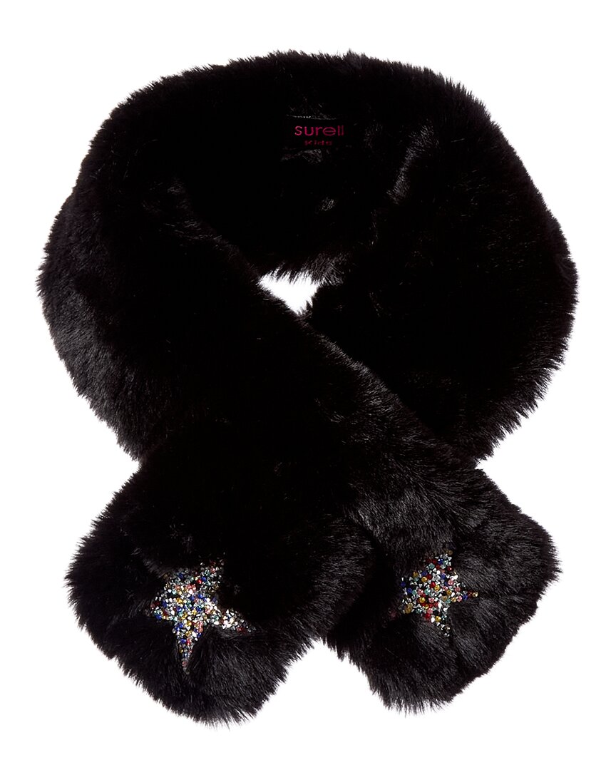 Surell Accessories Applique Pull-Thru Scarf
