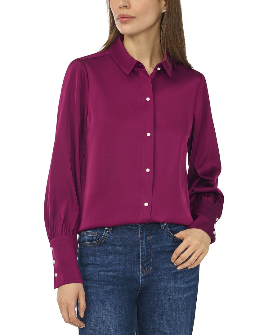 CeCe Button Down Top