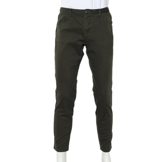 Gucci Olive Green Denim Riding Jeans XL