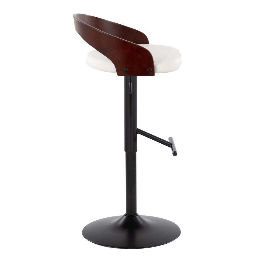 Modern Barstools with Cushioned Seats and Metal Bases