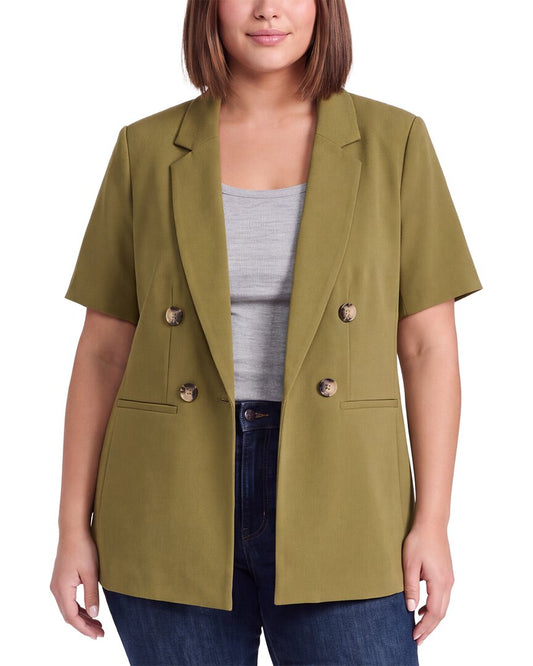 Anne Klein Plus Heavy Cool Crepe Jacket