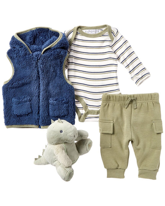 Rachel Zoe 4pc Sherpa Vest Set