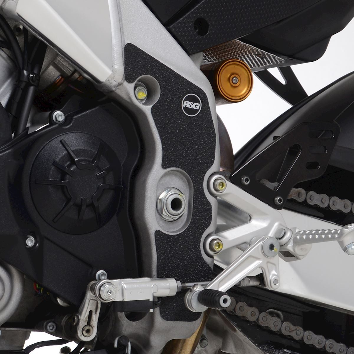 R&amp;G Racing Boot Guard Kit for Aprilia Tuono V4 1100 ’21-