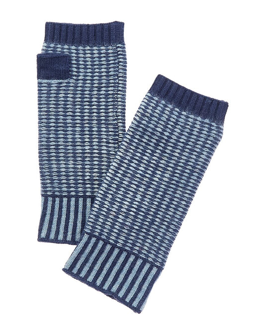 Portolano Two-Tone Wool & Cashmere-Blend Armwarmers