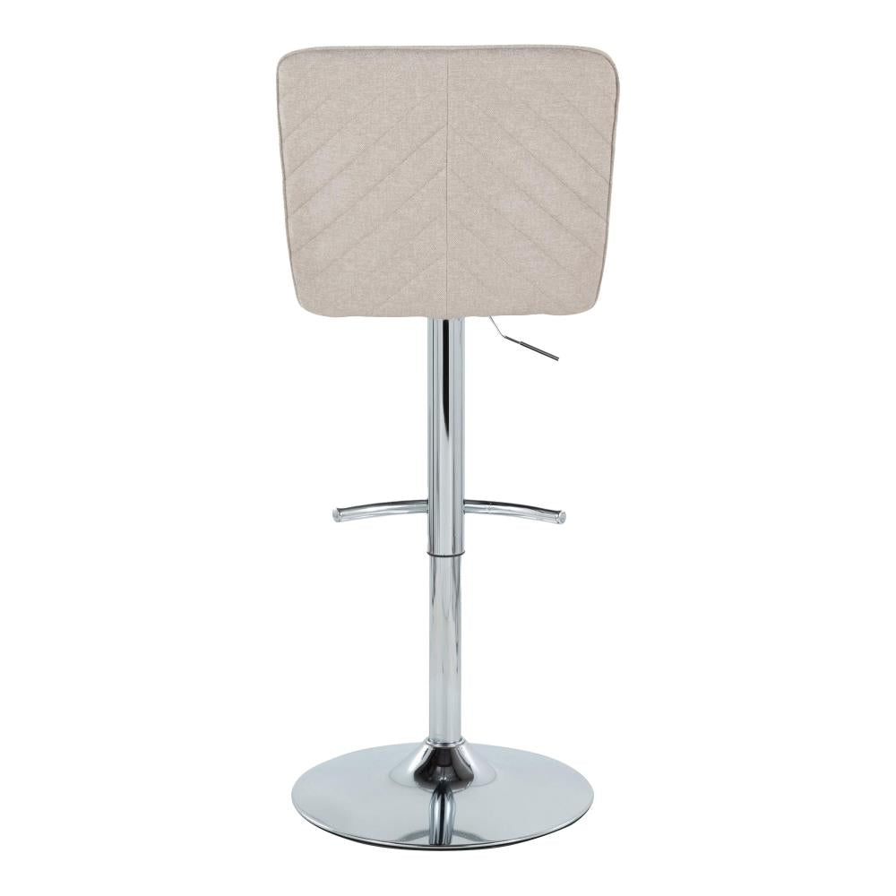Adjustable Swivel Barstools with Cushioned Backrests