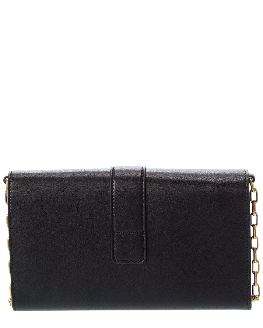 Burberry Rider Leather Wallet On Chain