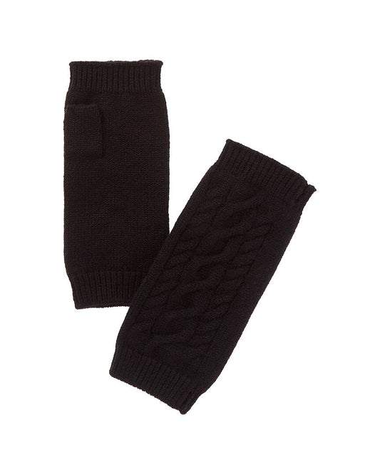 Amicale Cashmere Center Cable Cashmere Handwarmer