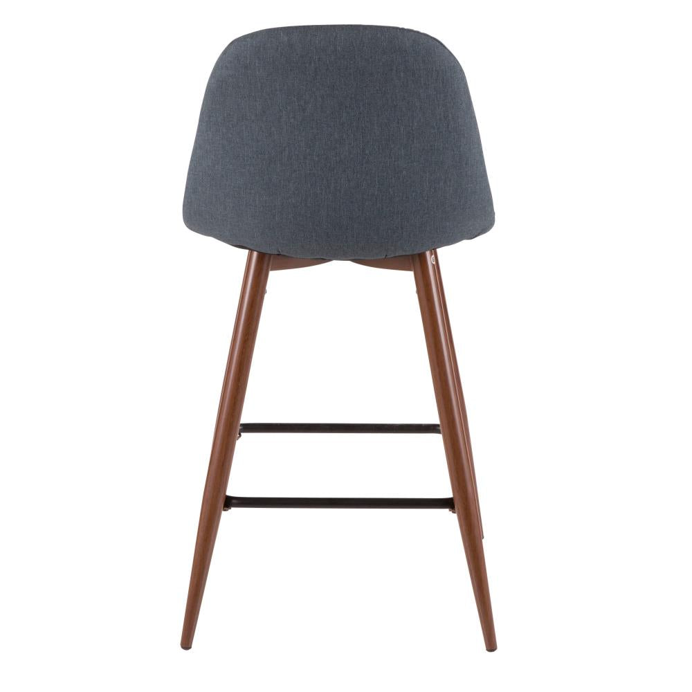 Contemporary Counter Stools with Padded Backrests