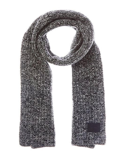 Vince Shaker Stitch Marl Wool & Cashmere-Blend Scarf