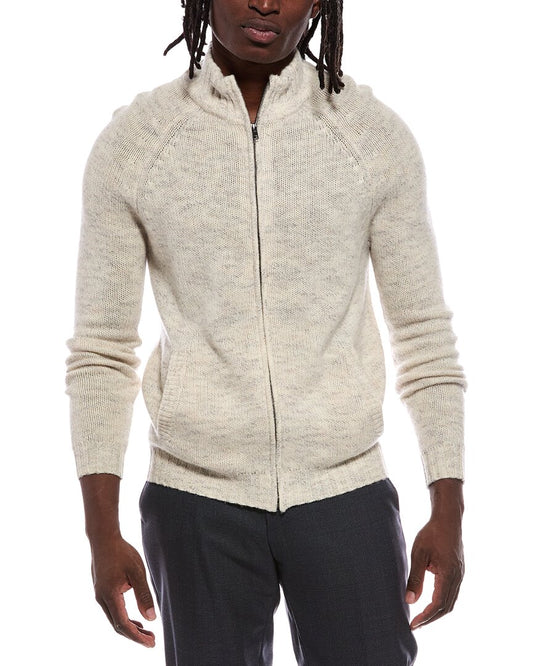 Autumn Cashmere Italian Full Zip Wool & Cashmere-Blend Jacket