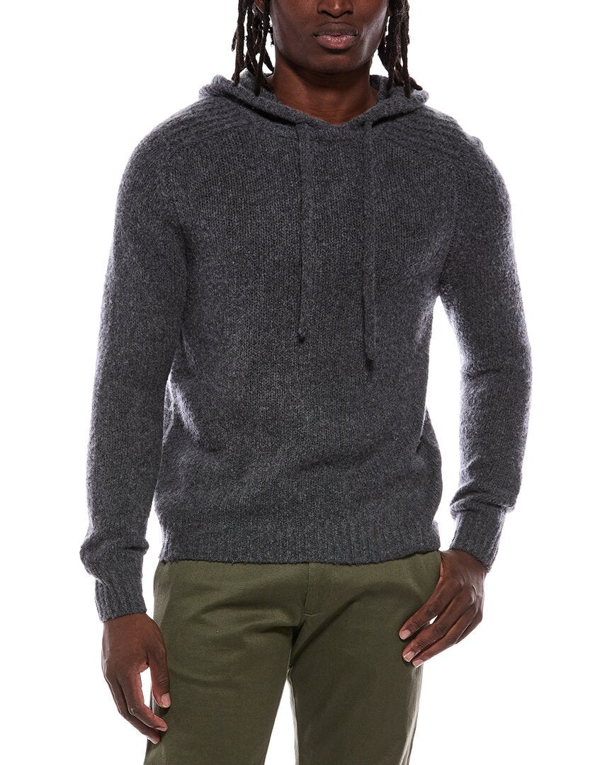 Autumn Cashmere Shaker Yoke Cashmere & Wool-Blend Hoodie