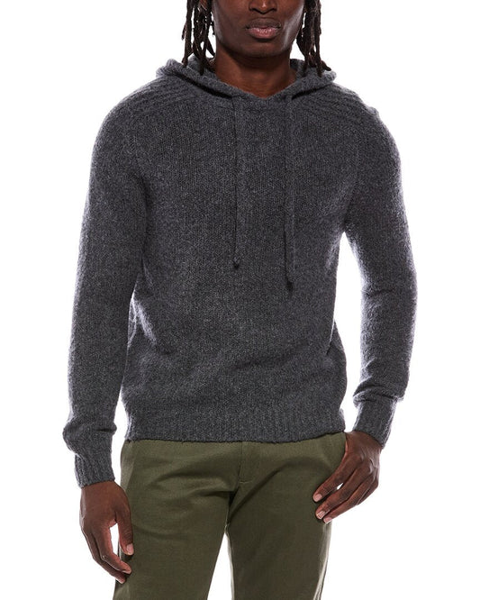 Autumn Cashmere Shaker Yoke Cashmere & Wool-Blend Hoodie