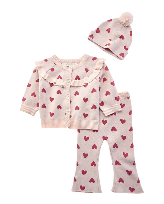 Rachel Zoe 3pc Jacquard Sweater Set