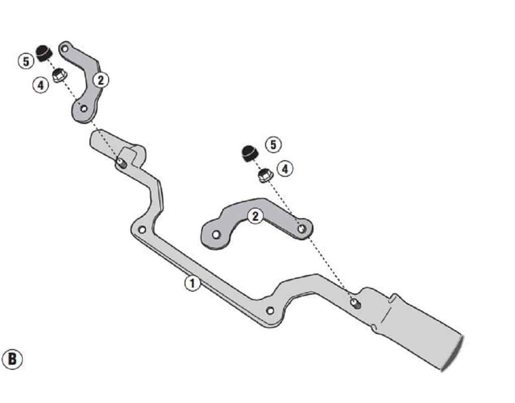 GIVI LS1161OX Fog Light Mount Kit for Triumph Tiger 800 ’18-’19