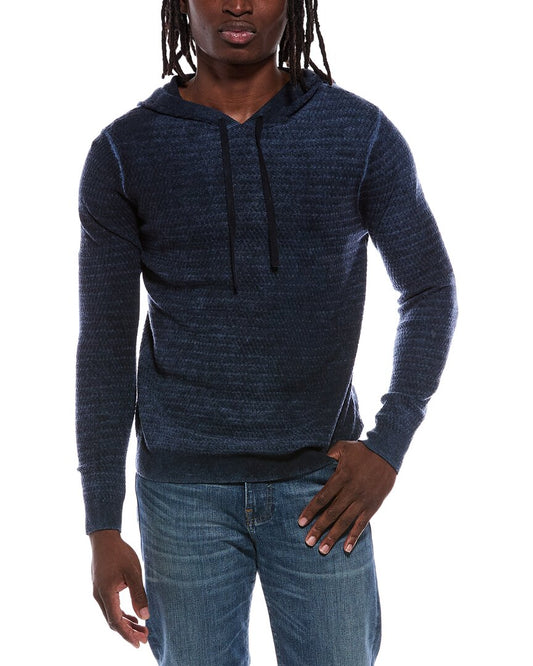 Autumn Cashmere Inked Bobble Stitch Wool & Cashmere-Blend Hoodie