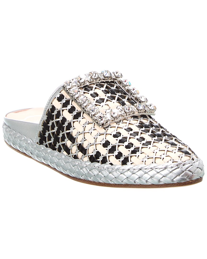 Roger Vivier Lounge Bistrot Leather Mule