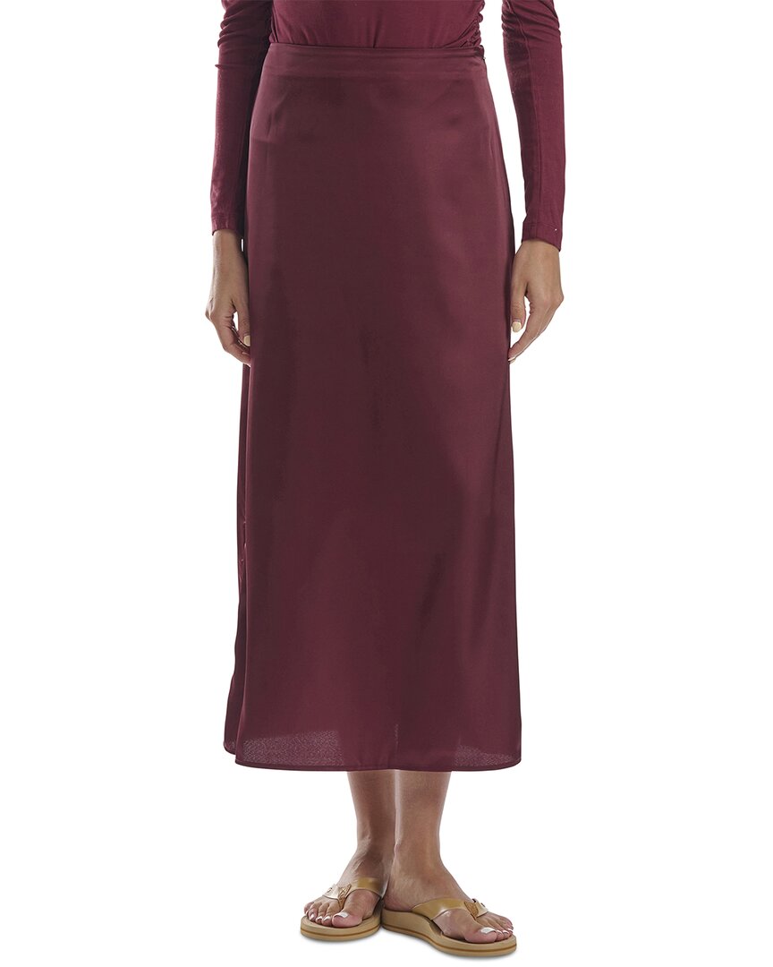 Splendid Satin Midi Skirt