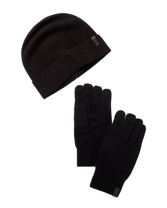 Vince 2pc Wool & Cashmere-Blend Hat & Gloves Set