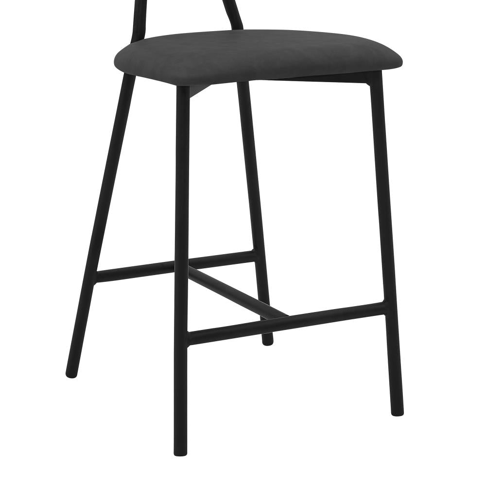 Modern Leather Accent Bar Chair