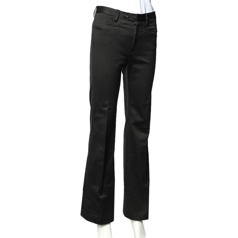 Joseph Vintage Black Cotton Flared Leg Pants S