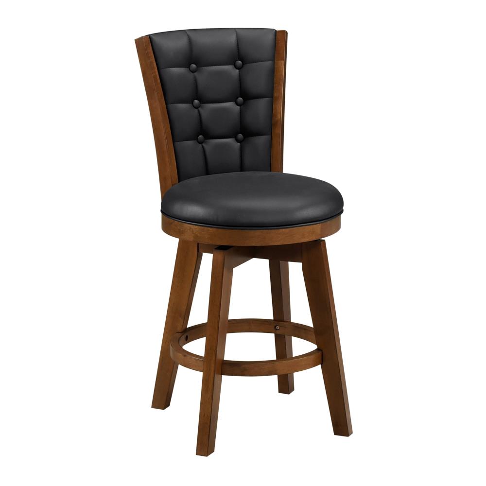 Swivel Counter Stools with Button Tufted Backs