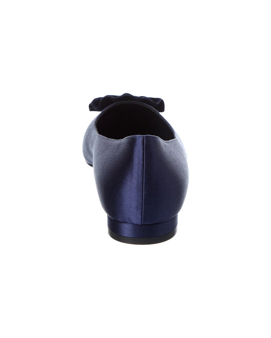 Manolo Blahnik Fortan Satin Flat