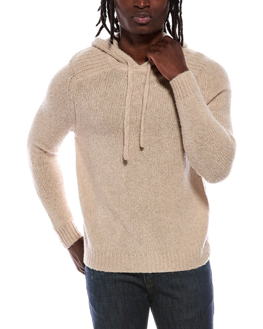 Autumn Cashmere Shaker Yoke Cashmere & Wool-Blend Hoodie