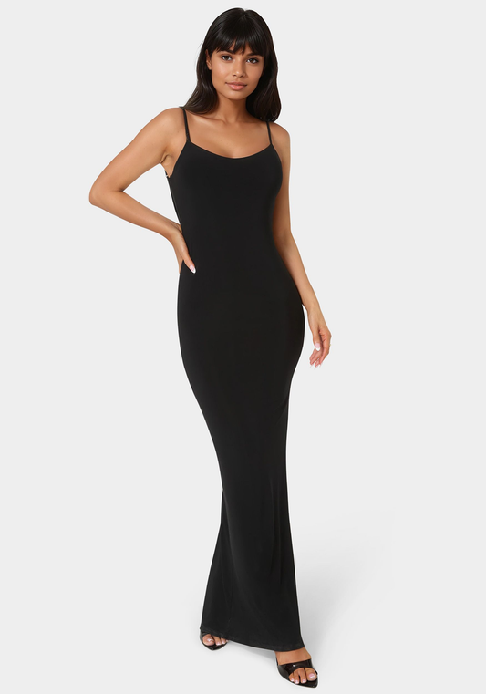 Bebe Women's Backless Lace Inset Maxi Dress