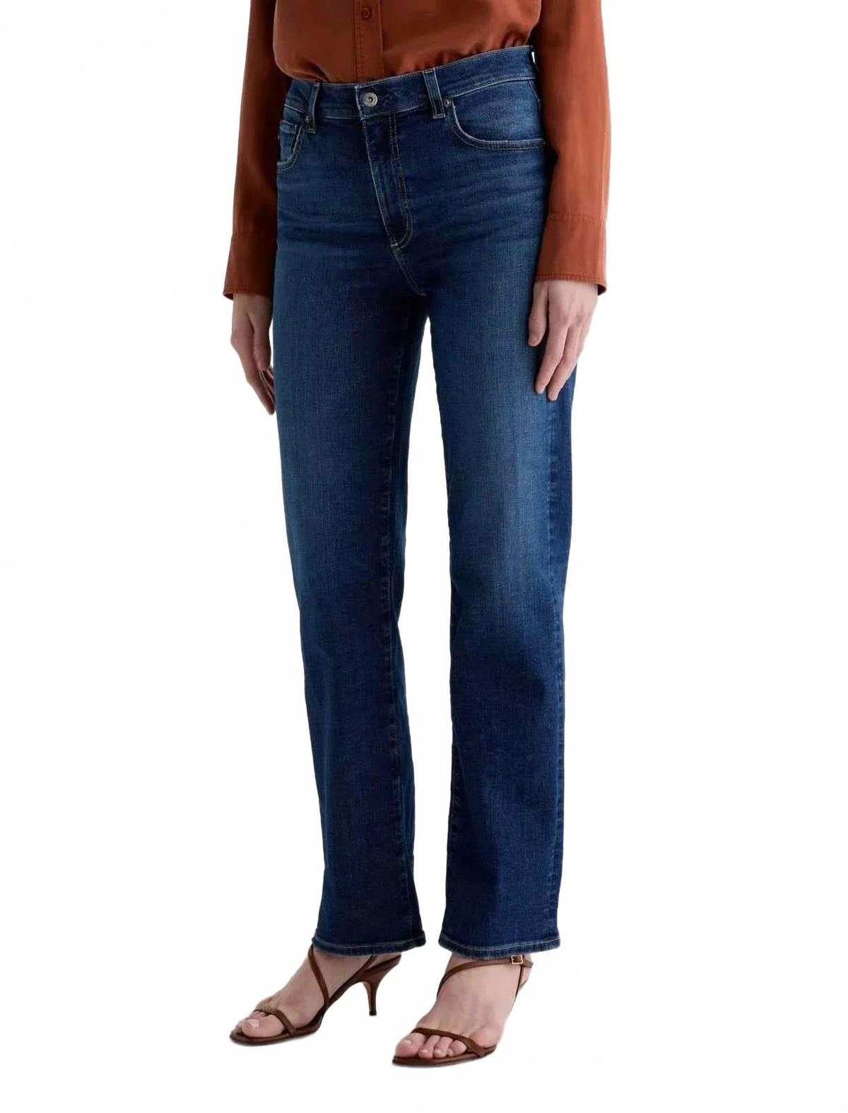 Brinley Mid-Rise Straight Jean In Poetic